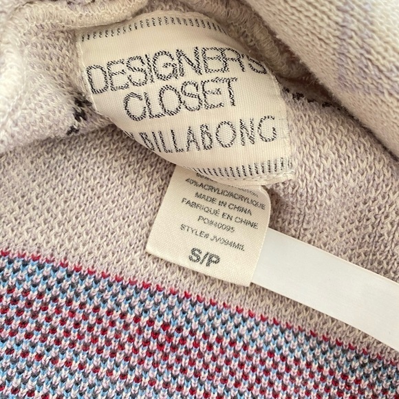 Designer’s Closet Billabong Southwest Open Face Fringe Open Drape Fall Cardigan - Picture 6 of 12